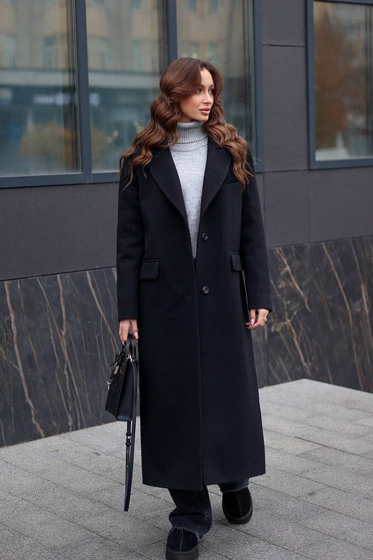 Palton Alverie Negru