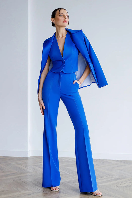 Costum 3 Piese Iris Albastru