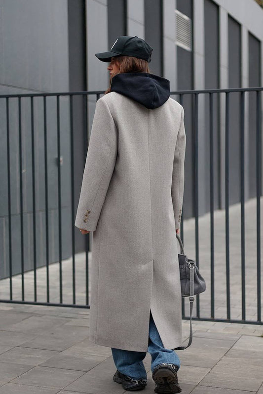 Palton Alverie Gri Deschis