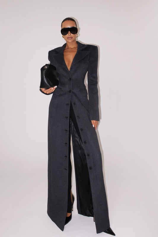 Palton Eloria Gri Inchis