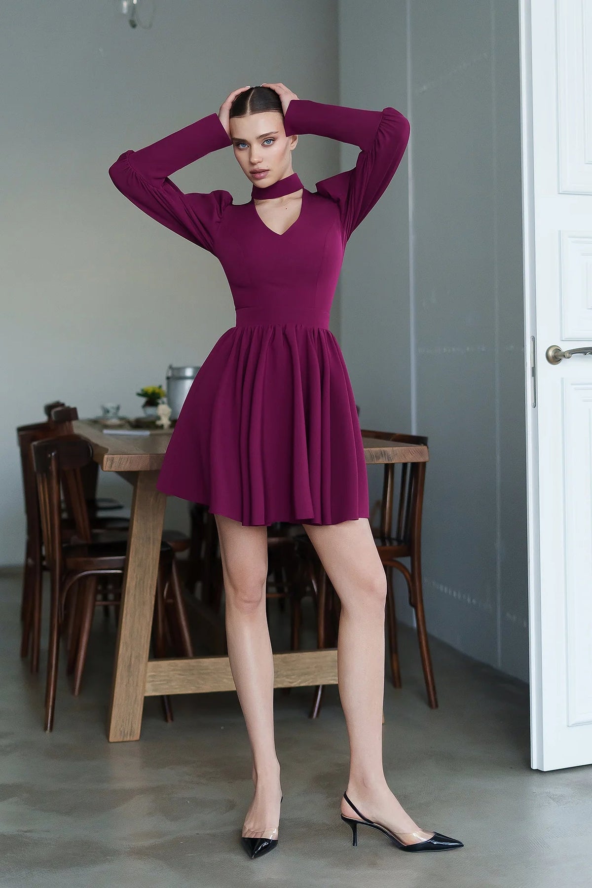 Rochie Amarah Burgundy