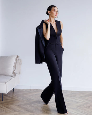 Costum 3 Piese Iris Negru