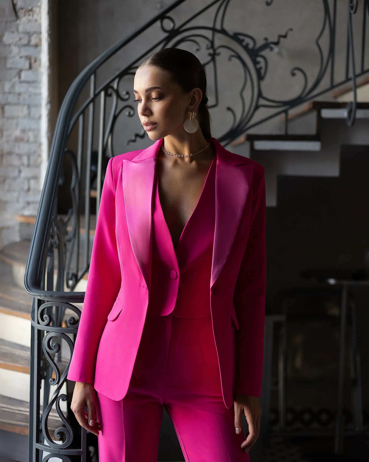 Costum 3 Piese Iris Fuchsia