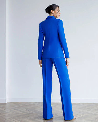 Costum 3 Piese Iris Albastru
