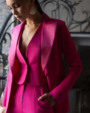 Costum 3 Piese Iris Fuchsia