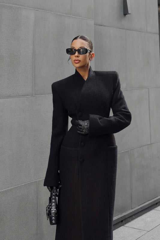 Palton Naeline Negru