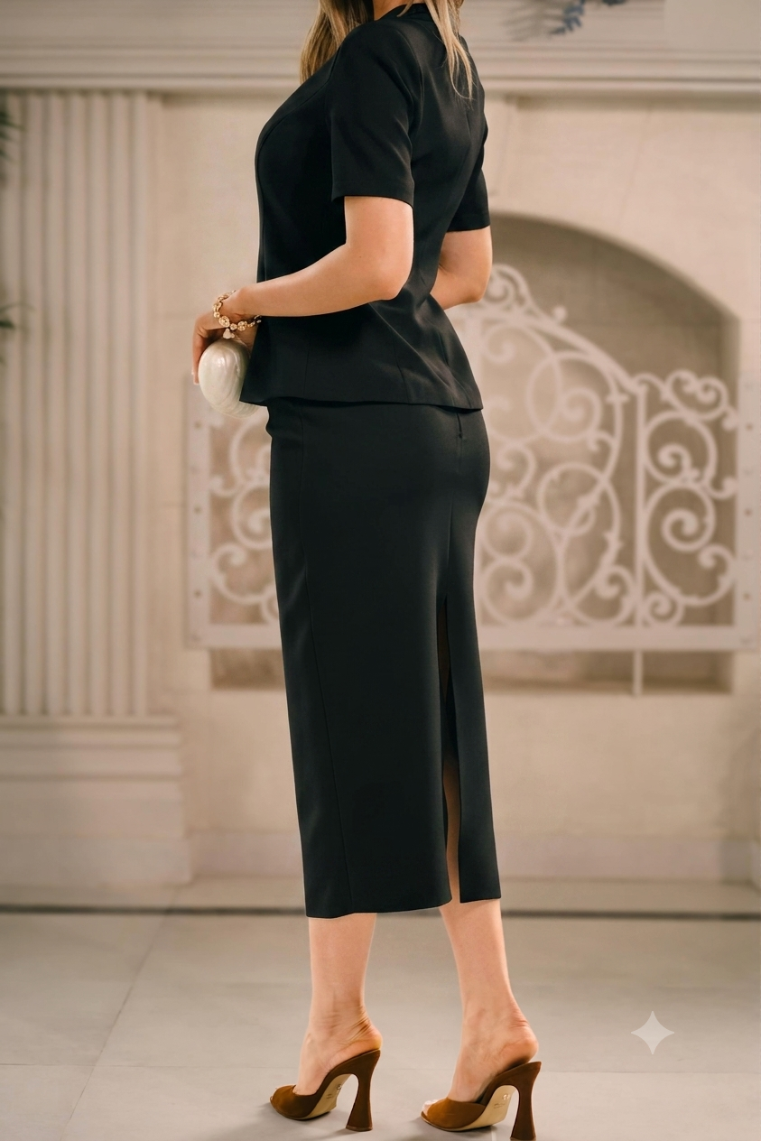 Costum August Negru