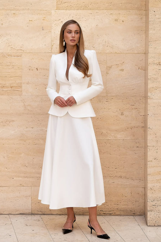 Costum Elise Alb