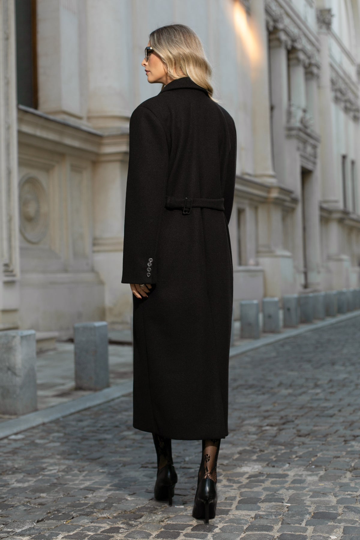Palton Sylvie Negru