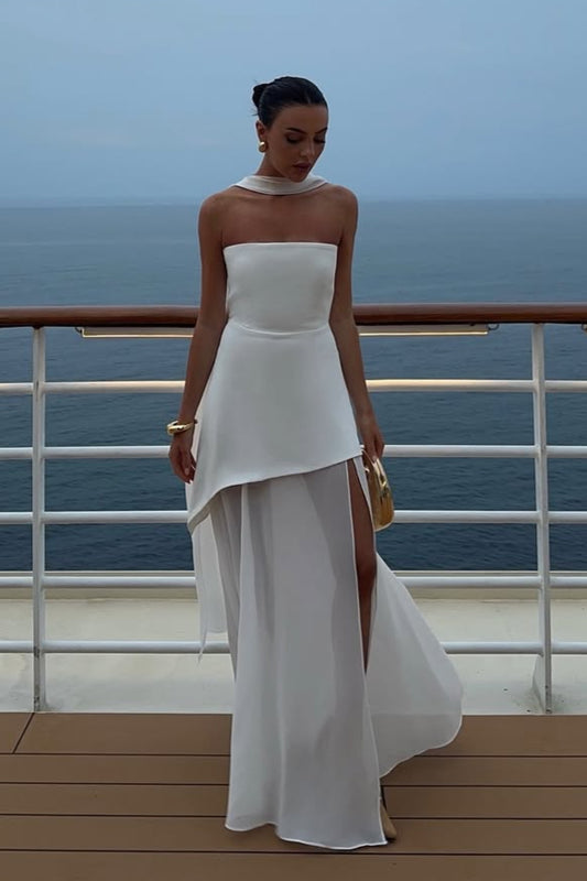 Rochie Theona Alb