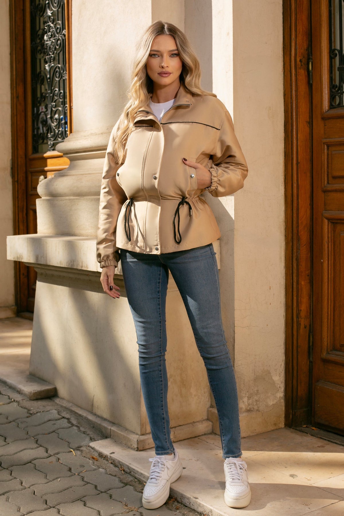 Jachetă Alba crem