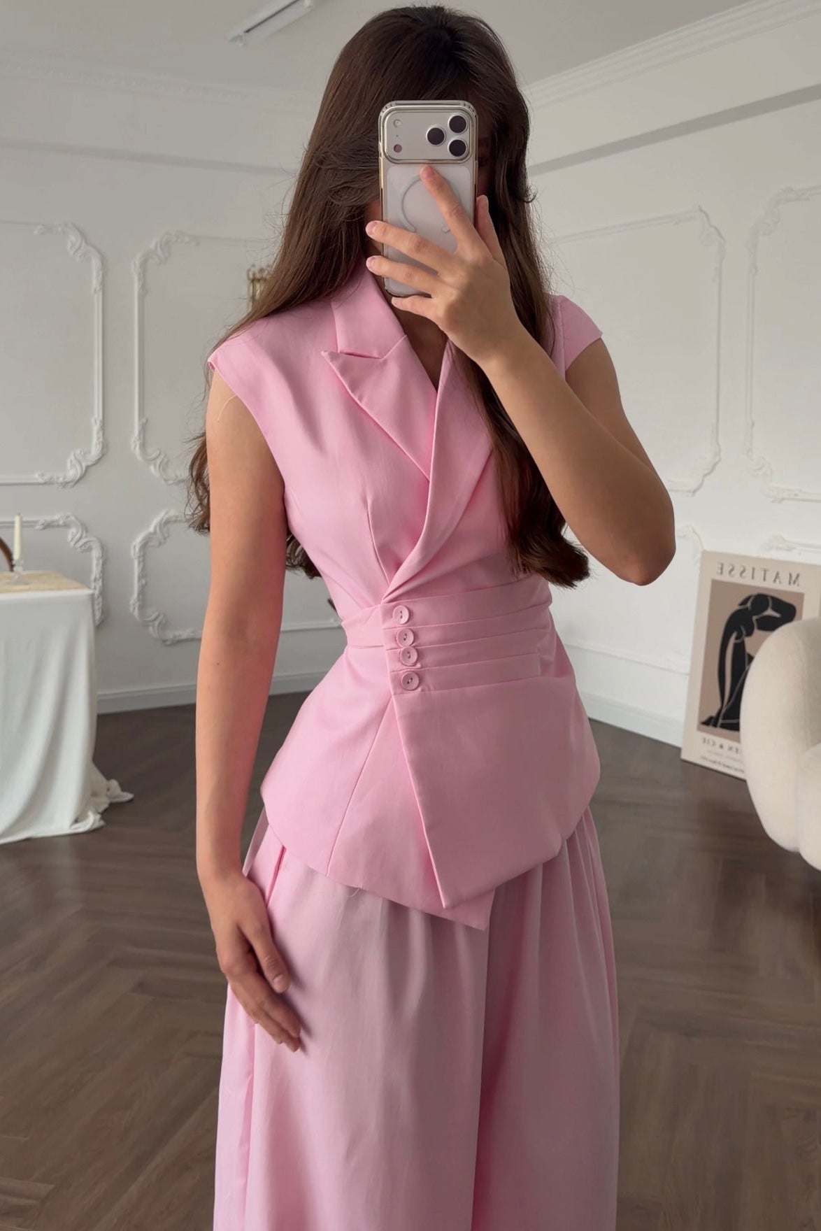 Costum Medeea Baby Pink