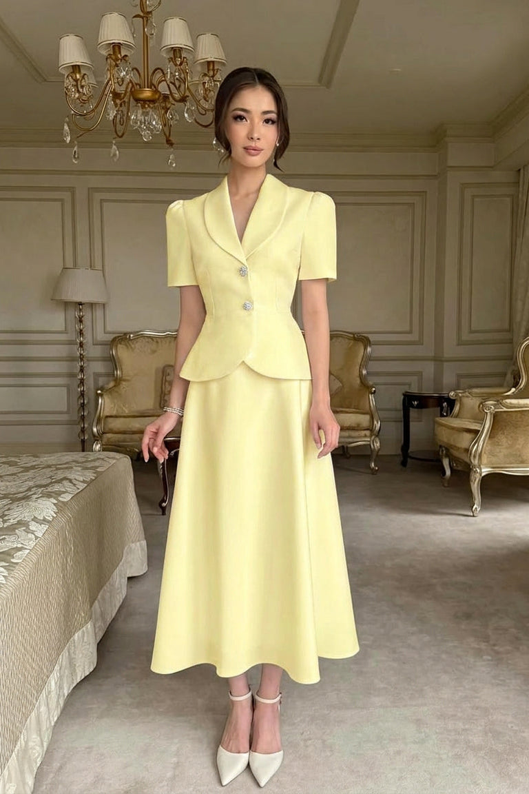 Costum Athena Baby Yellow