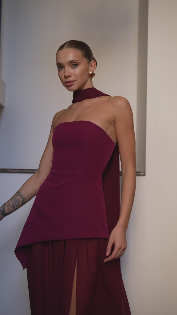 Rochie Azaleea Burgundy