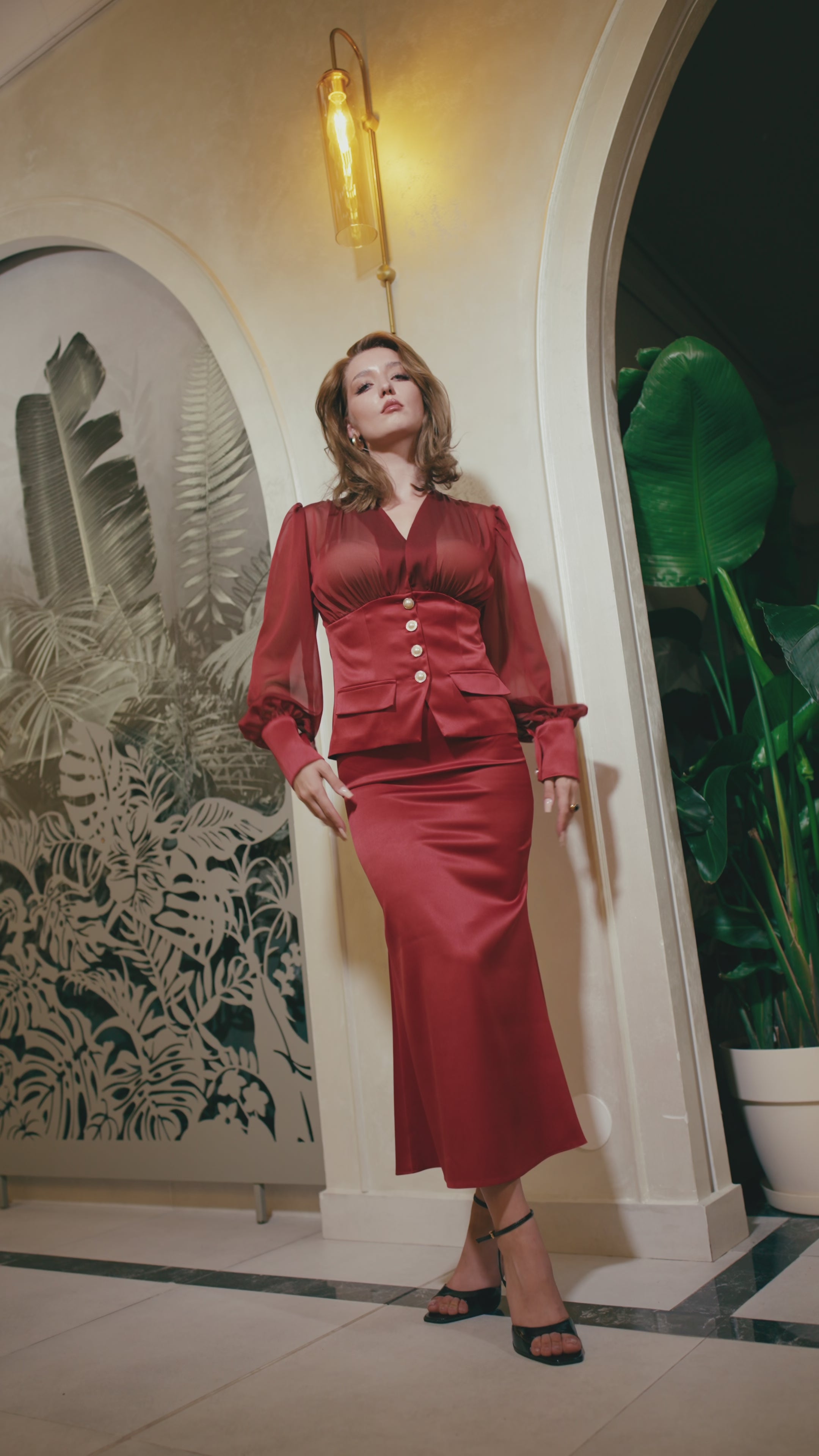 Set Loulou Burgundy